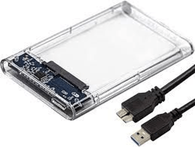Case Para Hd Externo Transparente Notebook Sata 2.5 Usb 3.0