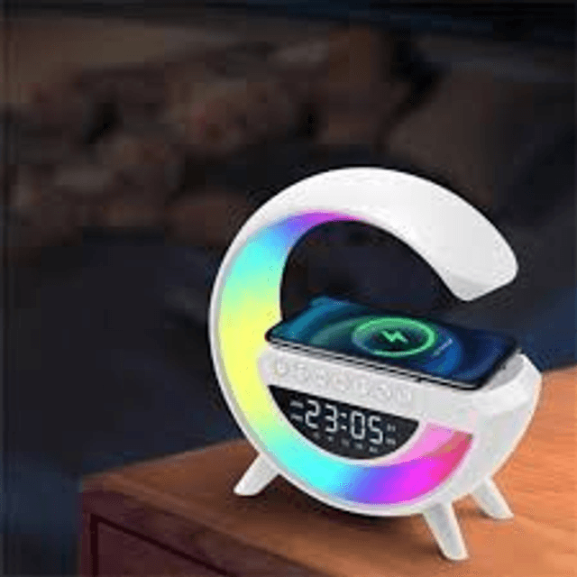 Caixa de Som Luminaria Google RGB - Indução 15W - Bivena